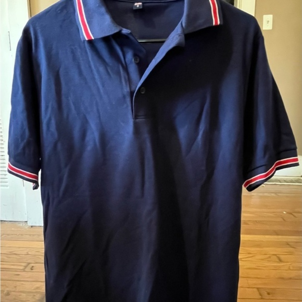 King Louie Vintage Polo Shirt Mens Small Navy Short Sleeve Collared Button Knit